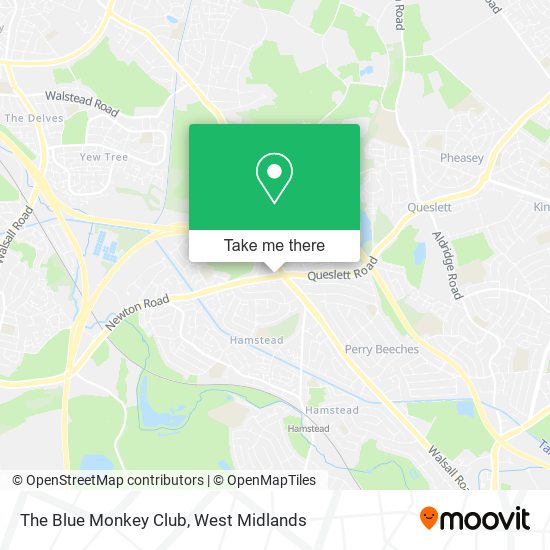 The Blue Monkey Club map