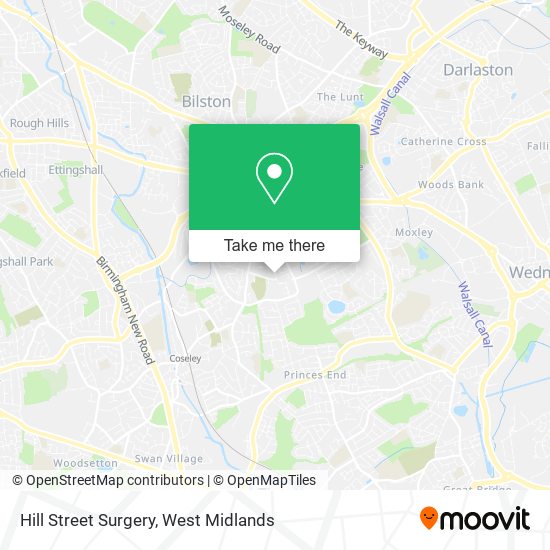 Hill Street Surgery map