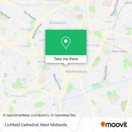 Lichfield Cathedral map