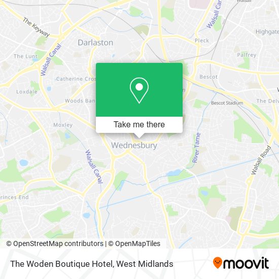 The Woden Boutique Hotel map