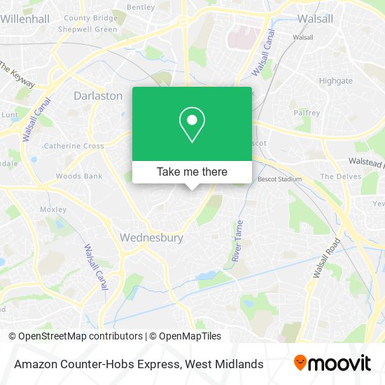 Amazon Counter-Hobs Express map