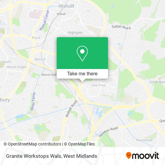 Granite Workstops Wals map