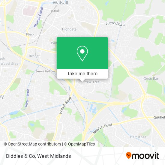 Diddles & Co map