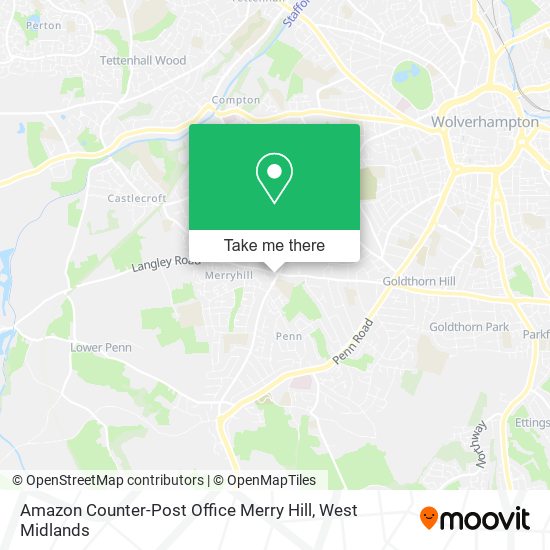 Amazon Counter-Post Office Merry Hill map