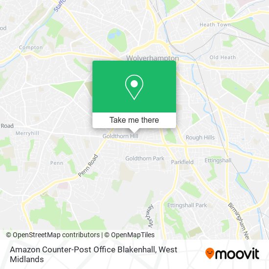 Amazon Counter-Post Office Blakenhall map