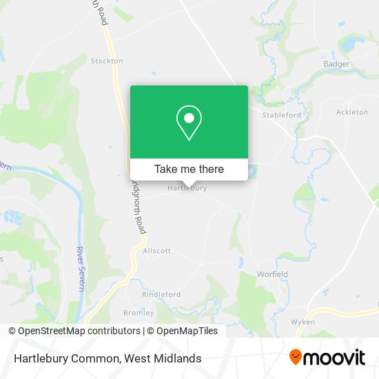 Hartlebury Common map