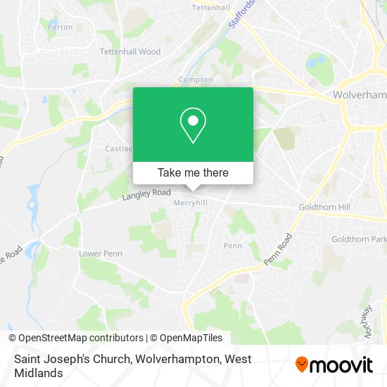 Saint Joseph's Church, Wolverhampton map