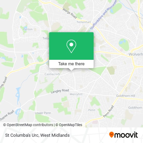 St Columba's Urc map