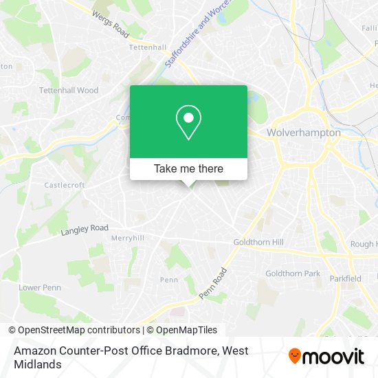 Amazon Counter-Post Office Bradmore map