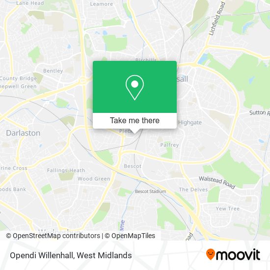 Opendi Willenhall map