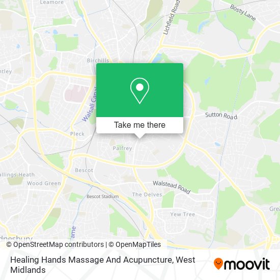 Healing Hands Massage And Acupuncture map