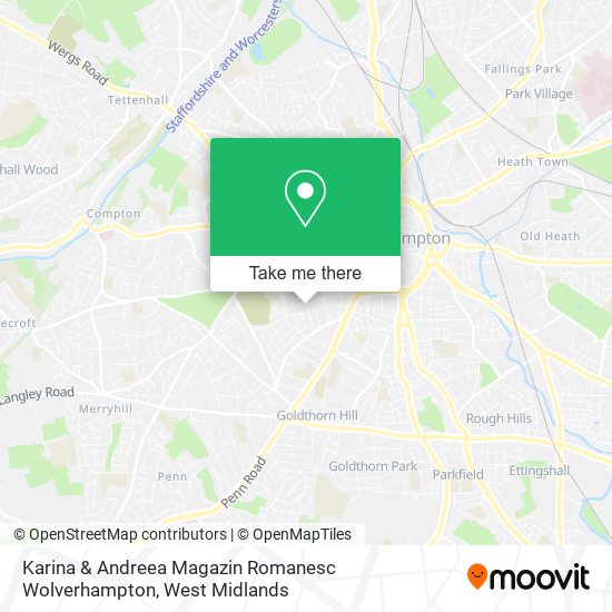 Karina & Andreea Magazin Romanesc Wolverhampton map