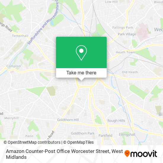 Amazon Counter-Post Office Worcester Street map