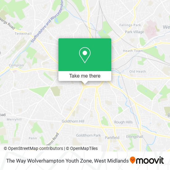 The Way Wolverhampton Youth Zone map