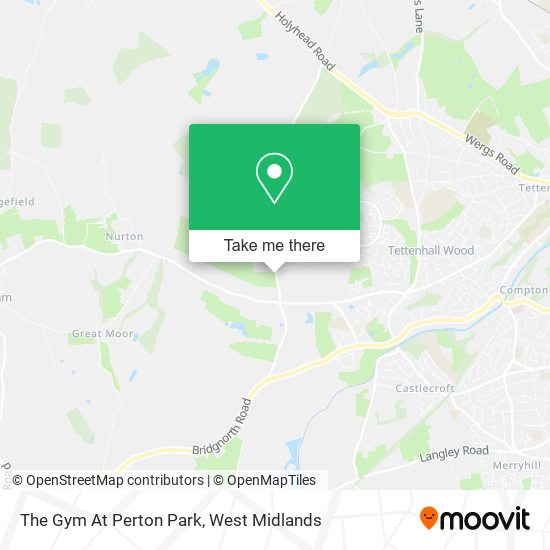 The Gym At Perton Park map