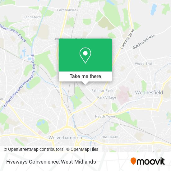 Fiveways Convenience map