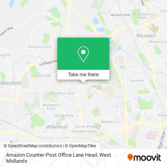 Amazon Counter-Post Office Lane Head map