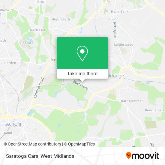 Saratoga Cars map