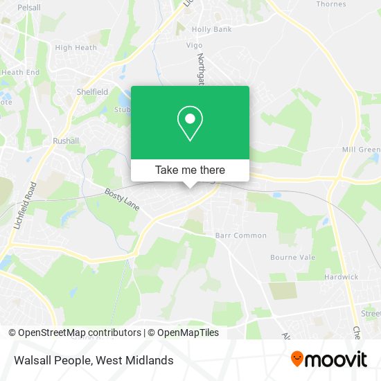 Walsall People map