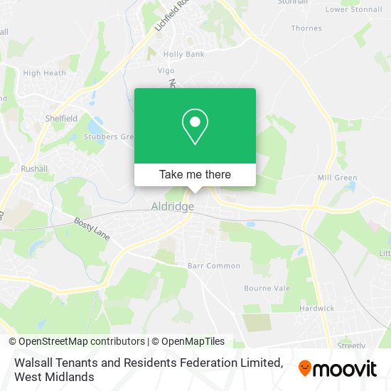 Walsall Tenants and Residents Federation Limited map