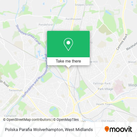 Polska Parafia Wolverhampton map