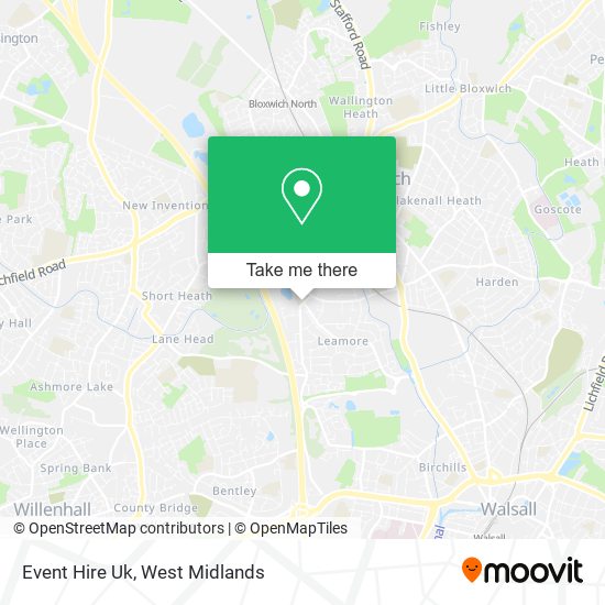 Event Hire Uk map