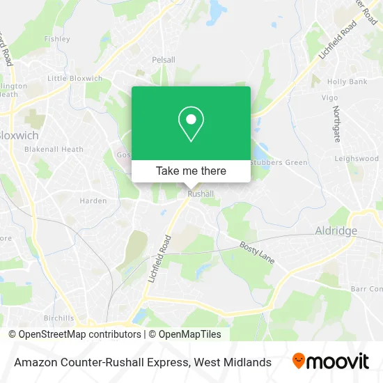Amazon Counter-Rushall Express map