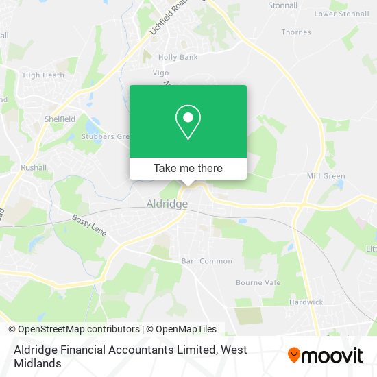 Aldridge Financial Accountants Limited map