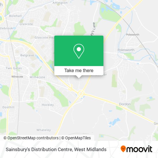 Sainsbury's Distribution Centre map