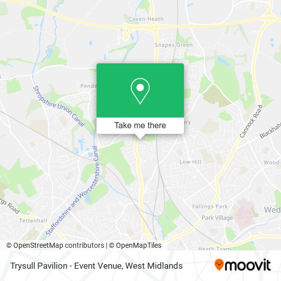 Trysull Pavilion - Event Venue map