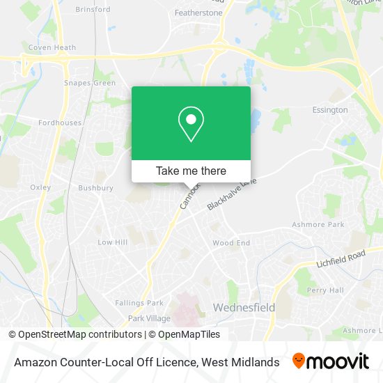 Amazon Counter-Local Off Licence map