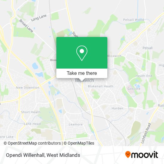 Opendi Willenhall map