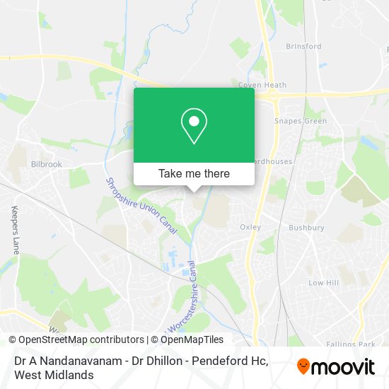 Dr A Nandanavanam - Dr Dhillon - Pendeford Hc map