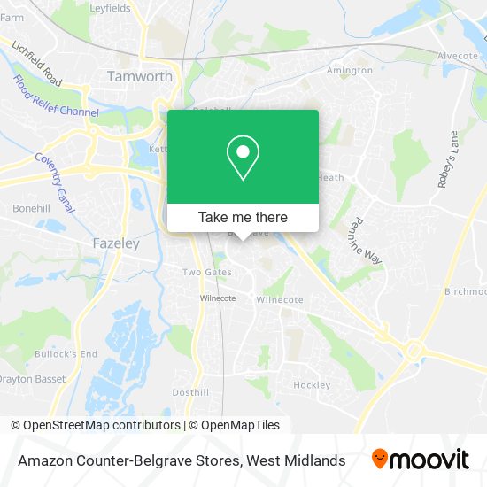 Amazon Counter-Belgrave Stores map