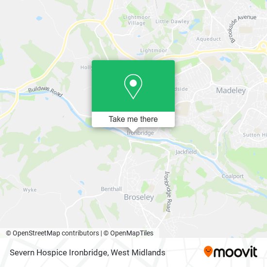 Severn Hospice Ironbridge map