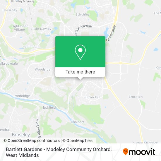 Bartlett Gardens - Madeley Community Orchard map