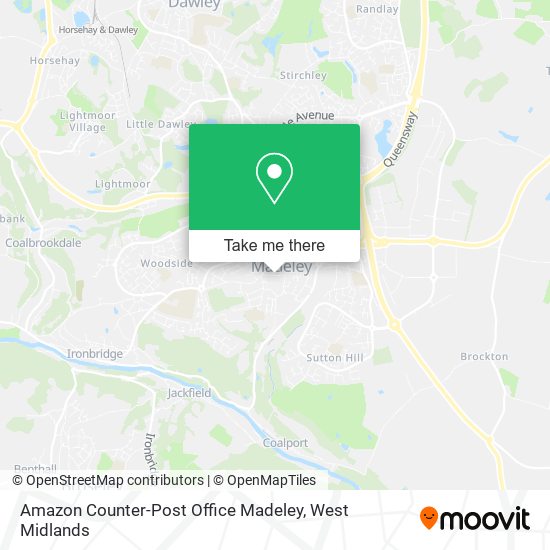 Amazon Counter-Post Office Madeley map