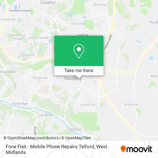 Fone Fixit - Mobile Phone Repairs Telford map