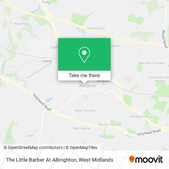 The Little Barber At Albrighton map