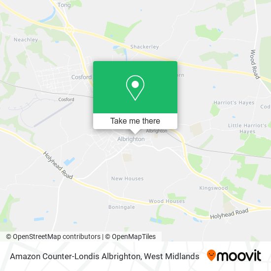 Amazon Counter-Londis Albrighton map