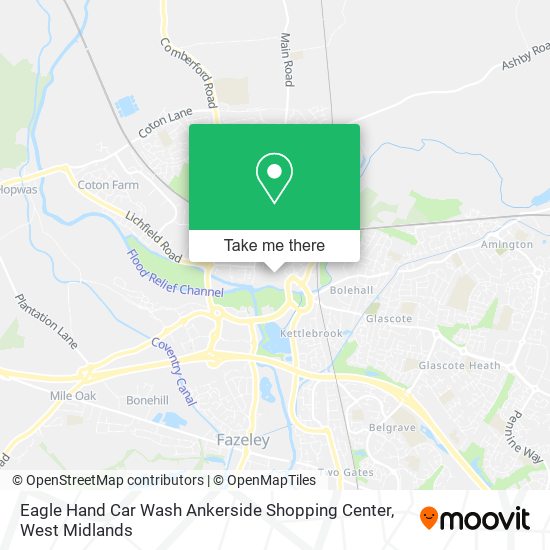 Eagle Hand Car Wash Ankerside Shopping Center map