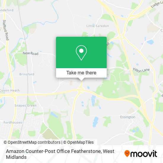 Amazon Counter-Post Office Featherstone map