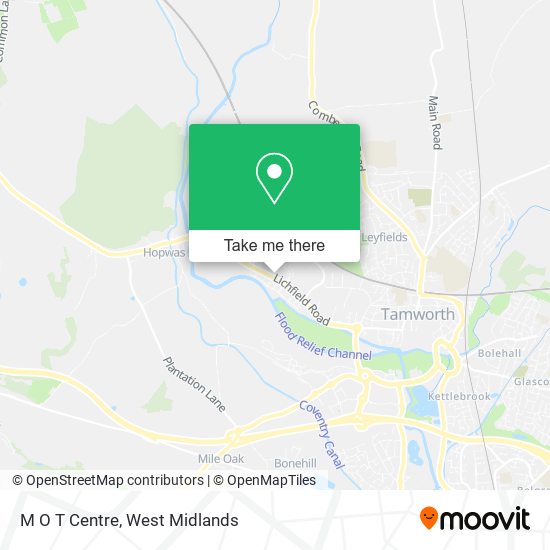 M O T Centre map