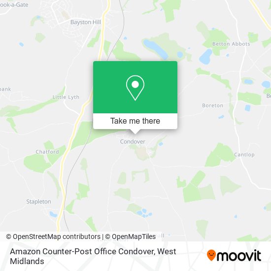 Amazon Counter-Post Office Condover map
