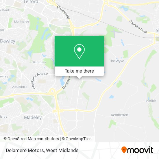 Delamere Motors map