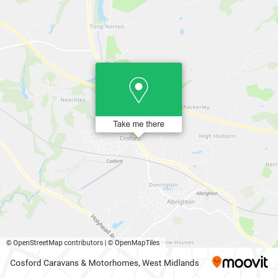 Cosford Caravans & Motorhomes map