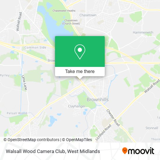 Walsall Wood Camera Club map