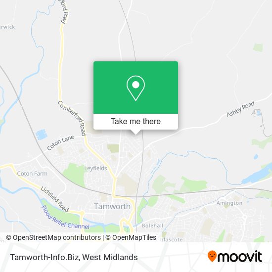 Tamworth-Info.Biz map