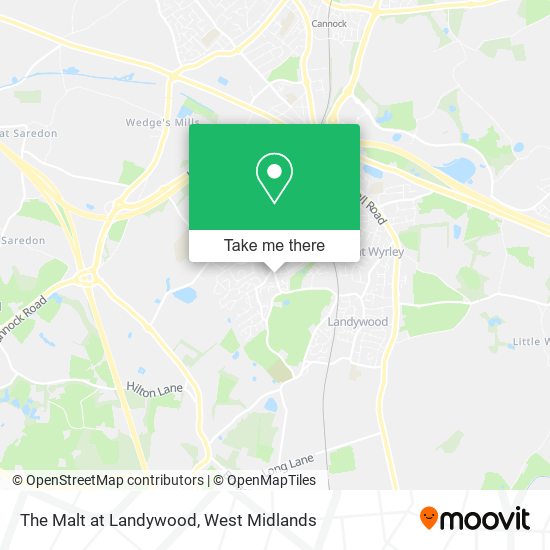 The Malt at Landywood map