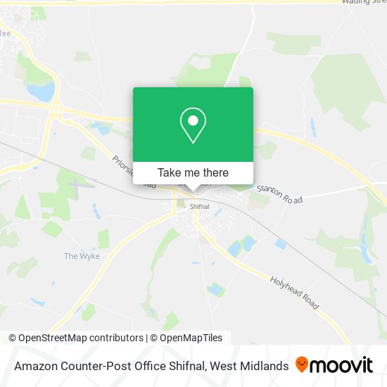 Amazon Counter-Post Office Shifnal map